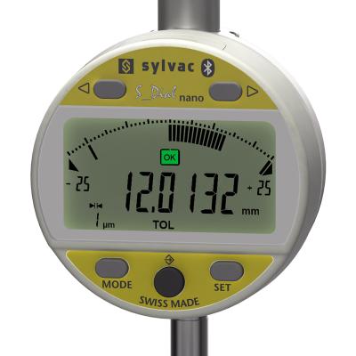 SYLVAC Digital Indicator S_Dial WORK ANALOG NANO 12,5 x 0.0001 mm IP54 (805.6307) BT